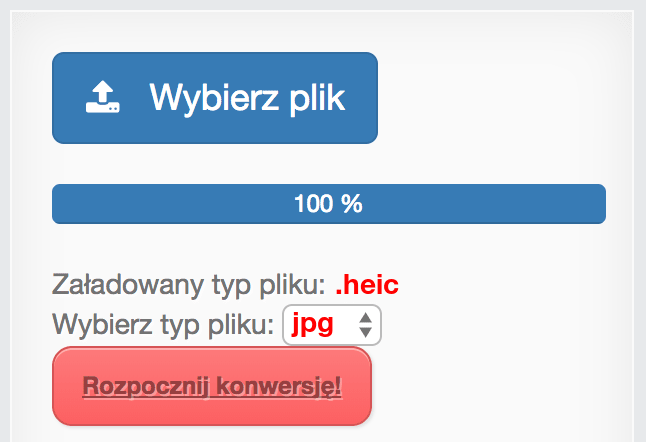 Konwertuj HEIC na JPG online